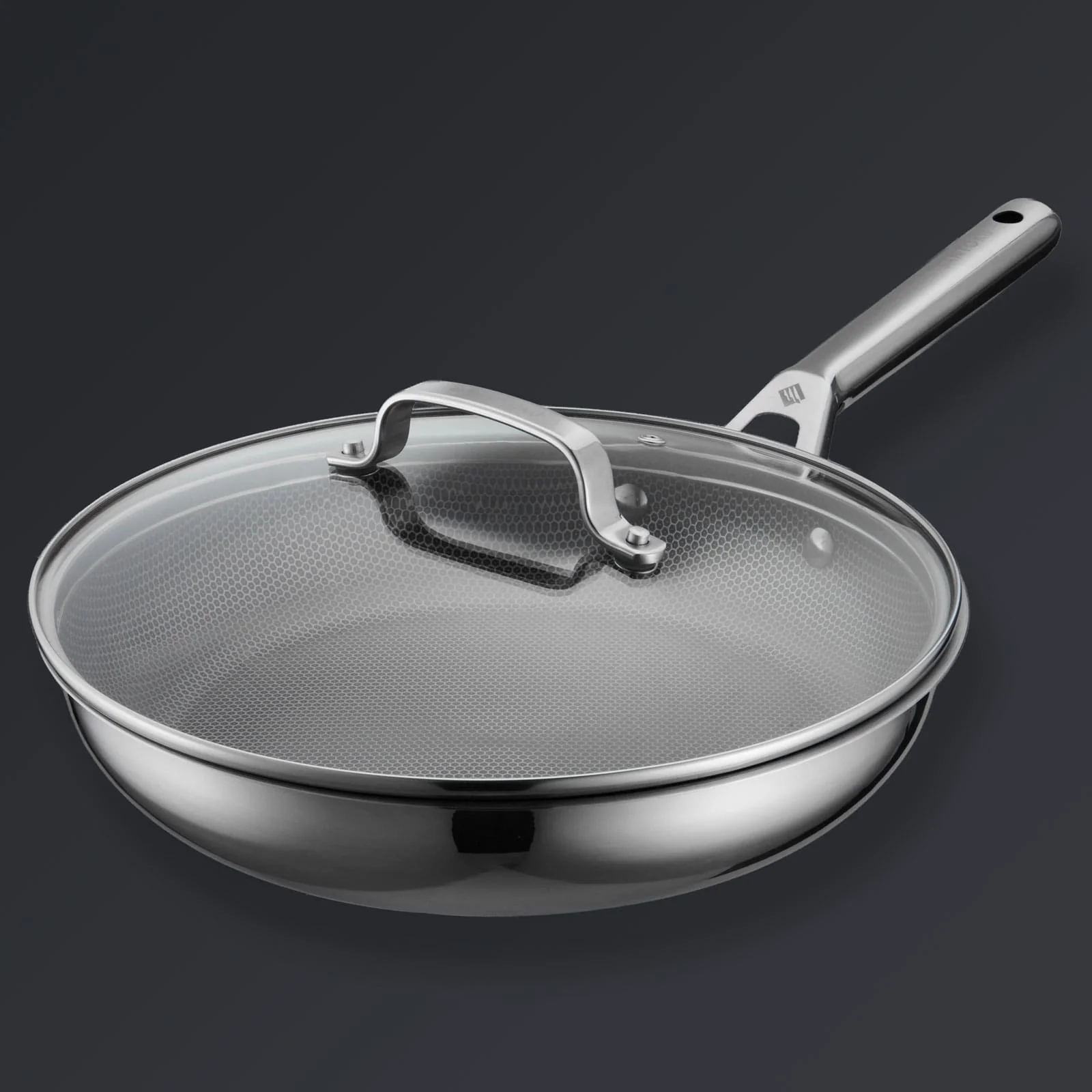 Hive Hybrid™ 8-Piece Pan & Lid Set (4 Frying Pans + 4 Matching Lids) - Image 15