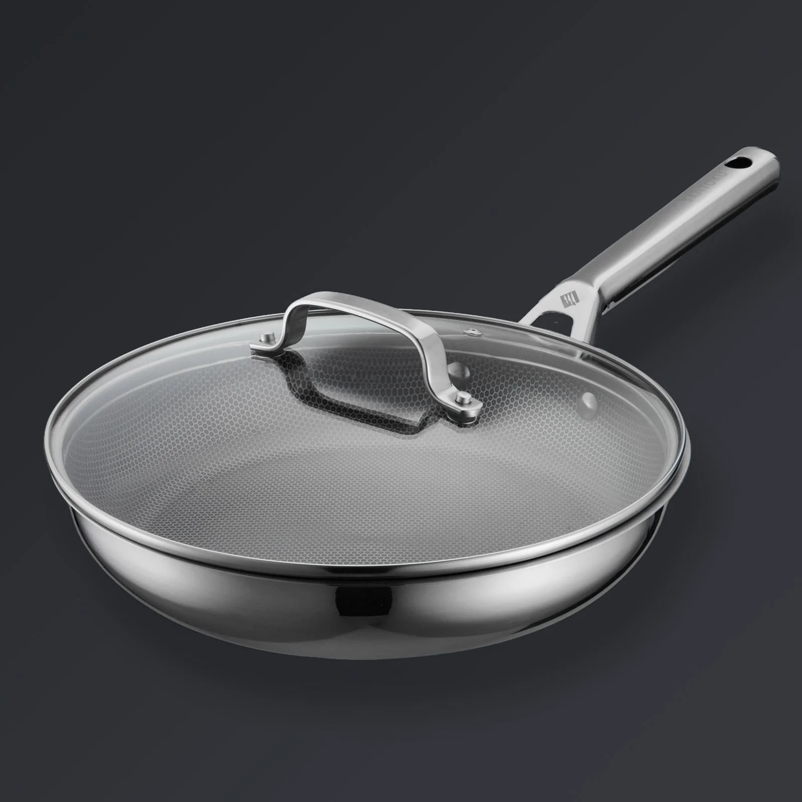 Hive Hybrid™ 8-Piece Pan & Lid Set (4 Frying Pans + 4 Matching Lids) - Image 17