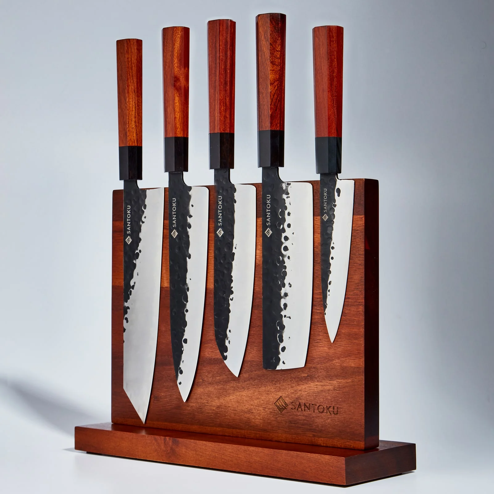 Minato Knife Series With Acacia Wood Magnetic Knife Holder - Image 9